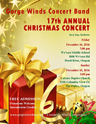 2016 GWCB Christmas Concert Flyer