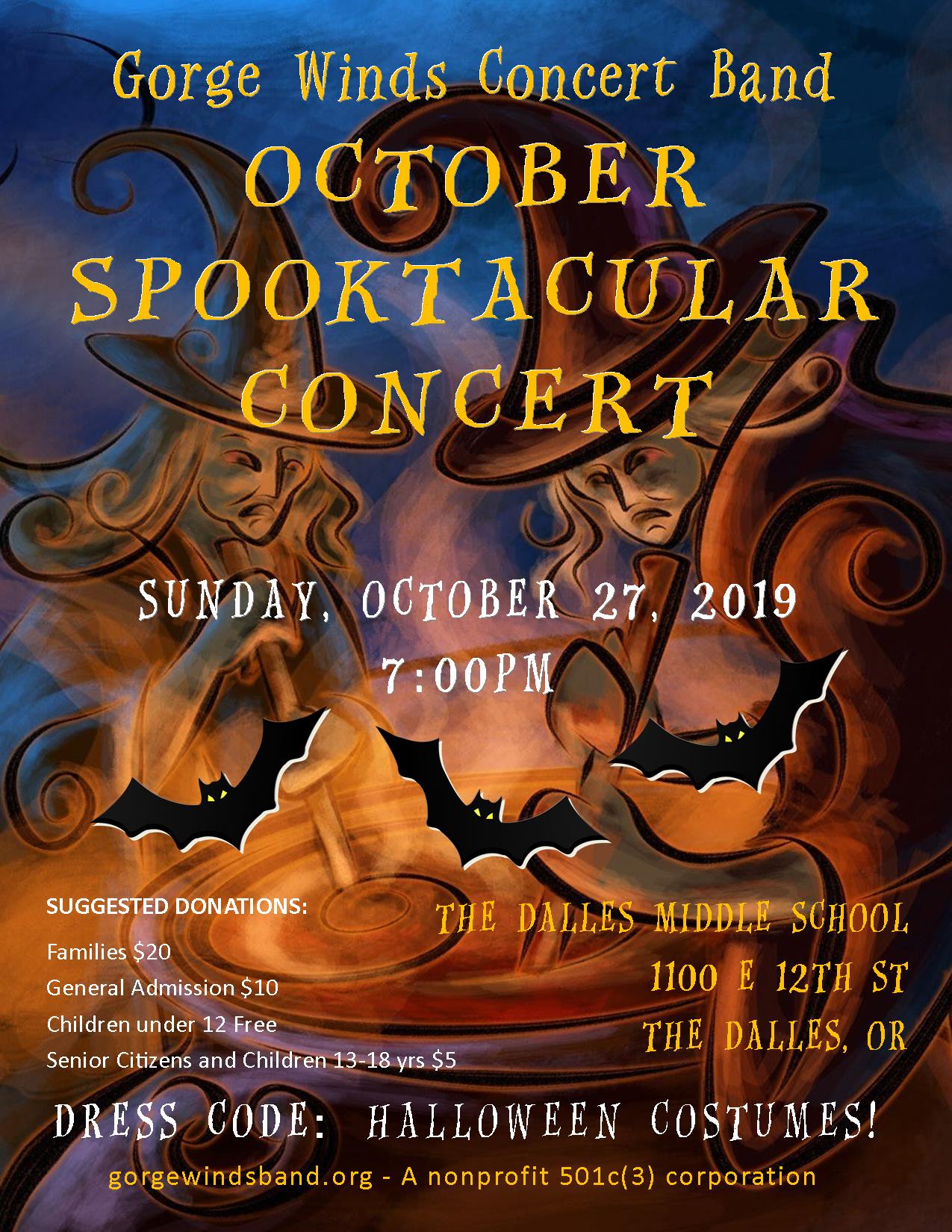 2019 Halloween Concert Flyer